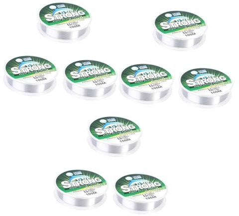 Sosoport 3 Stücke 6-Pack 100m Nylon Angelschnur Robuste Fisch Draht String Für Angeln Weiche Glatte Angelgerät Spule