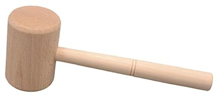 SEWACC DIY Hammer for Woodworking Leather Craft Sturdy Mallett Tool Accessory
