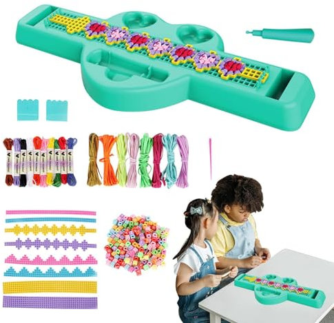 Lumiscent Armbandmacher für Kinder, Handseilflechter-Set - Weaving Maker Flechter zum Stricken von Armbändern,Seilmacher-Flechtgerät, Armbänder, Schnurmacher-Spielzeugset für Kinder und Mädchen