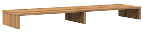 vidaXL Support de Moniteur chêne Artisanal 100x27x10cm Bois ingénierie, Support de Moniteur pour Bureau, étagère de Moniteur, Support de Moniteur d'ordinateur
