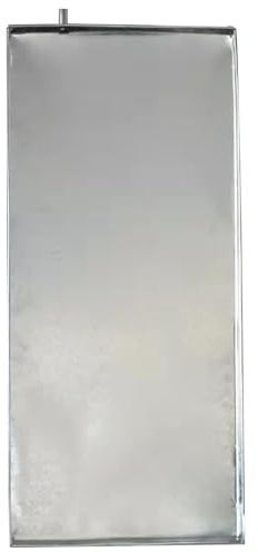 HBHXDZ Stainless Steel Air Conditioner Drip Pan, Large Drain Pan by Hand Welding, Oil Change Pan and Hose Seamlessly Connected(36.2x16.5in/92x42cm)