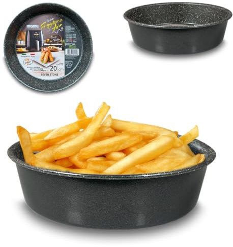 ARCA, Teglia Alta Diametro 20 cm per Friggitrice ad Aria e Forno, Antiaderente e Adatta alla Lavastoviglie, Ideale per Torte e Altre Ricette, in Alluminio, Made in Italy