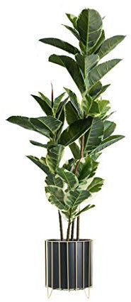 GLJTUO Nordische Grünpflanze Künstlicher Baum Gummibaum Indoor Bonsai Gefälschte Bäume Grüne Pflanze Home Office Dekoration Künstliche Pflanzen, 57Cm,
