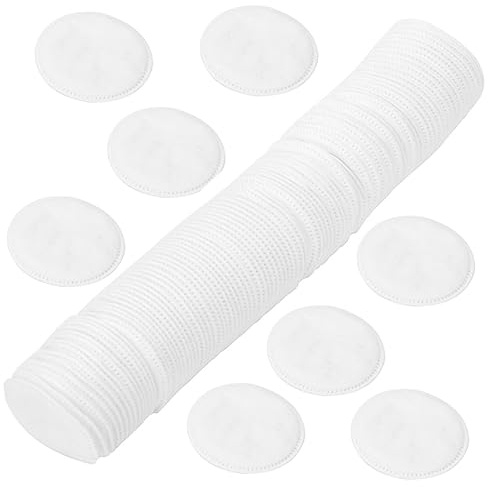 WRITWAA Runde Make up Entferner Pads 100 Stück Sanft Peelend Porentief Reinigend Weiß Einweg Gesichtspads Für Tägliche Reinigung Und Reisen