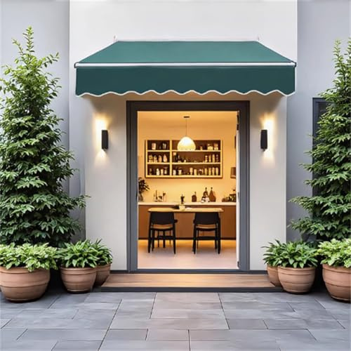 WSNCXFW Tenda da Sole Retrattile elettrica, Tenda da Sole motorizzata, Tenda da Sole per Esterni, Tenda da Sole per balconi con Telecomando, per Porte, finestre, Giardini e terrazze.,3x2m