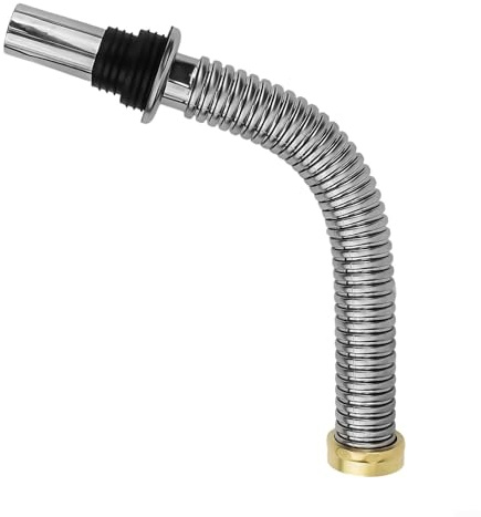 Tubo de doble cabeza de desagü, Manguera flexible de desagüe for sifón de lavabo de acero inoxidable for baño, fabricada con material resistente a altas temperaturas.(40cm)