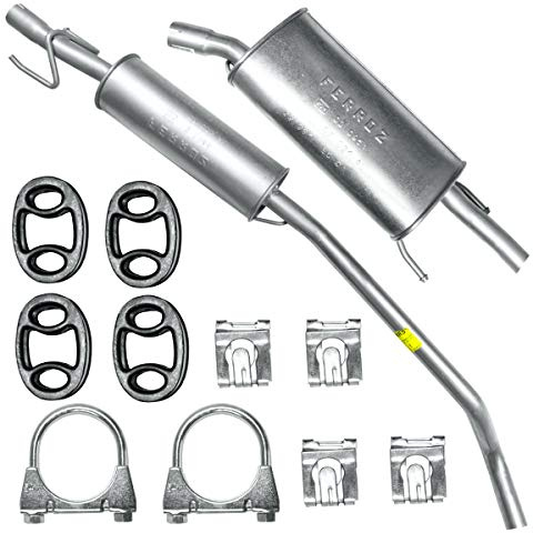 FERROZ Pot d’échappement pour Opel Corsa B 1993-2000 | Pot d’échappement central et arrière, Moteurs : 1.2i 16V | Hayon