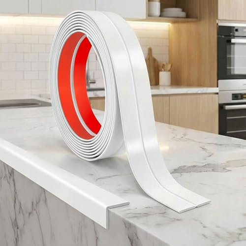 JSIWOTH 3,1M PVC Eckenschutz Leiste Selbstklebend 90-180° Weiß 16mm breit | Wand Eckschutz, Flexible Winkel Moulding Trim für Innen- und Außenecken, Wandabschlussleiste für Wand, Decke, Türrahmen