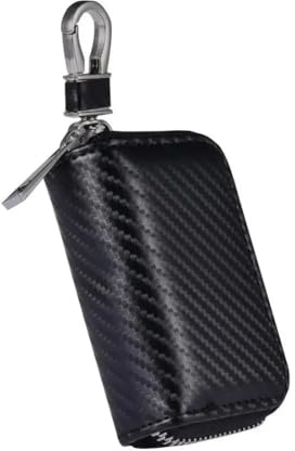 Custodia protettiva per chiave auto Custodia per blocco segnale chiave auto custodia per portachiavi con gabbia di Faraday custodia senza chiave protezione dalle radiazioni RFID