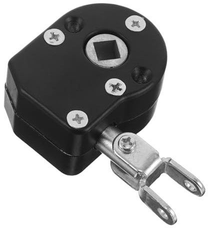 BAZEITFLOW Ingranaggio Manuale Installazione Rapida Nero in Lega di Alluminio Design Elegante per Copertura da Sole per Uso Esterno e Camper