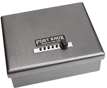 Fort Knox Original Pistol Box (PB1), Security for pistols, handgun, California DOJ Certified, Quick-Access Mechanical Lock, Heavy-Duty Steel