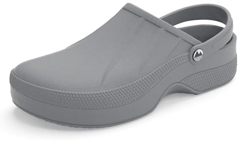 Lakeland Active Women’s Allonby Waterproof Wide Fit Clogs for Garden Work Theatre Kitchen - Grey - 5 UK