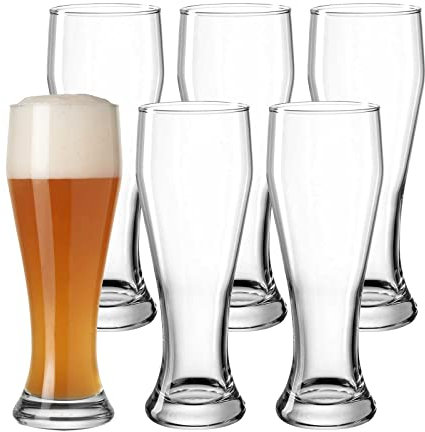 Leonardo Limited Edition Weizenbier-Glas 6er Set, spülmaschinenfeste Weizen-Gläser, Bierglashöhe 23,6 cm, 680 ml, 061359