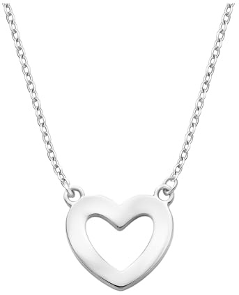 Sofia Milani - Damen Halskette 925 Silber - Herz Anhänger