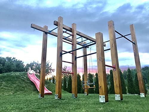 Gymnastikstång, pull up-stång, 40–180 cm, klätterstång – blå, grön eller svart (130 cm, svart)