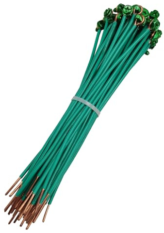 12AWG UL Listed 8 inch Grounding Pigtail Copper Cables Electronic Wire DIY(50 Pack)