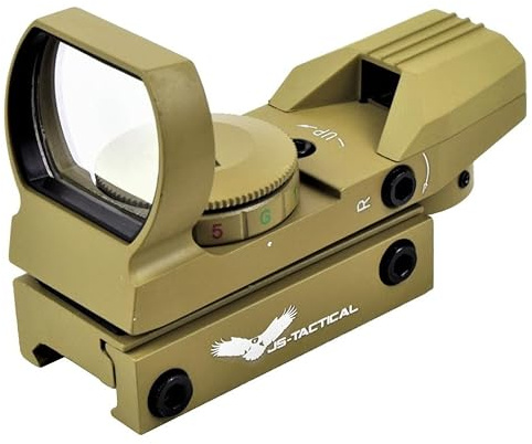 JS-Tactical Red Dot Compact 15x35 Tan | Visier für Karabiner, Gewehre und Luftgewehre 15x35 Ausschließlich für den Sportgebrauch