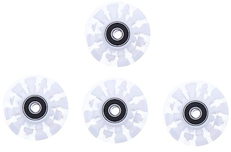 BCOATH 4 Stück Rollen Für Rollschuhe Skateboard Mit Pu-rädern Geführte Rollenräder Vier Räder Skate-räder Beleuchtete Rollschuhräder Skateboard-räder Led-Scooter-räder Outdoor-räder