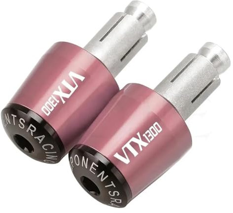 Motorrad-Lenkerstecker Für VTX1300 VTX1300C Fury VTX1300CX 2009-2019 Motorräder Lenker Griffe Kappe Gewicht TeileAnti Vibration Stecker Enden(Pink Black)