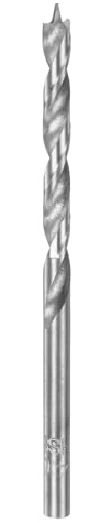 QUARKZMAN Brad Point Bohrer Set 4 mm Durchmesser Gerader Rund-Schaft Metrische Spiral Twist Metall Holzbohrer für Schreiner Holzbearbeitung Kunststoff Gummi