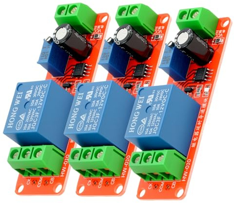 LAOMAO NE555 Einstellbare Zeitschaltuhr Modul Hochpräzise Timer Modul mit Potentiometer für Arduino Raspberry Pi（3 Stück）