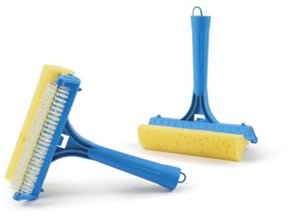 FercasaShop® Spazzola per Zanzariere con Spugna, 15 cm, Rullo in Nylon - Doppio Uso Pulisce e Spolvera