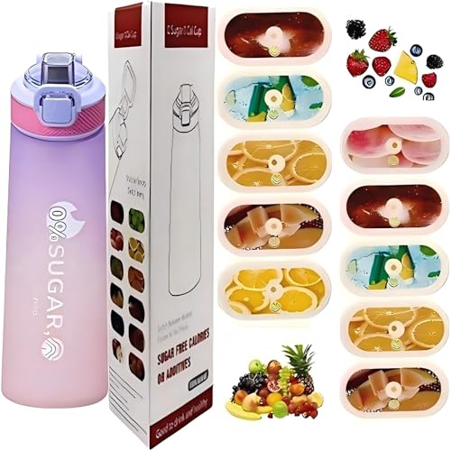 700ml Sportflasche+10 Aromakapseln, hitze-/kältebeständig, neues Erlebnis