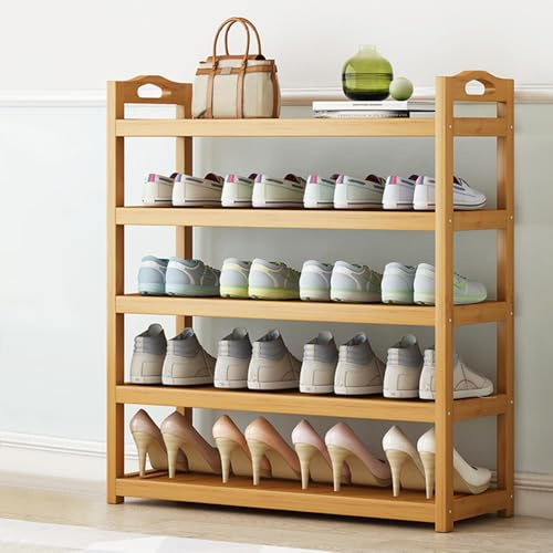 5 Tire Shoe Rack Wood Shoe Rack Easy Assembly Shoerack Organiser Storage Shelf Shoe Stand for Entryway Corridor Living Room