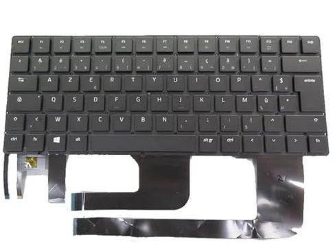 YUNHUOZ Laptop-Tastatur für Razer für Blade 12527648-00 12255325-00 12255324-00 12310758-00 US/FR/GR/UK/KR Schwarz ohne Rahmen mit Hintergrundbeleuchtung(White English US)