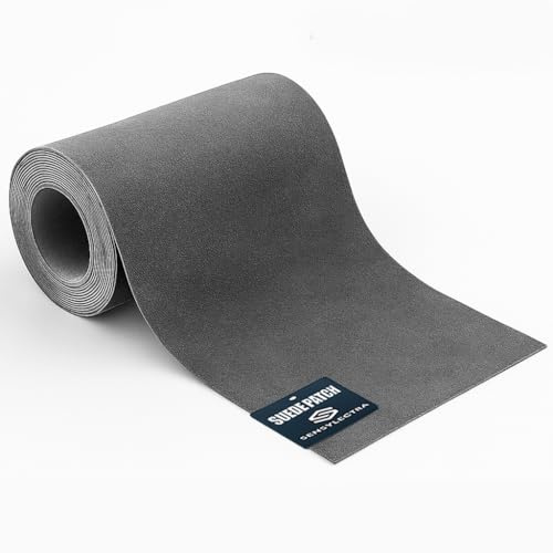 Flicken Selbstklebend Stoff,150*10cm Selbstklebender Stoff,Reparatur Patches Selbstklebend,Samt Sofa Reparaturflicken,Stoffkleber,Mikrofaser-Patches für Sofa, Kleidung, Autositze (Dunkelgrau)