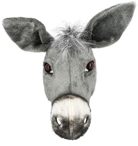Boland Masque animal en peluche pour adulte, demi-masque robuste pour costumes, carnaval, fête à thème ou Halloween