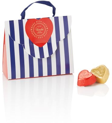 Venchi - Mini Borsina con 5 Cioccolatini Assortiti, 40 Gr, Senza Glutine, Senza Coloranti e Conservanti, Idea Regalo Festa della Mamma