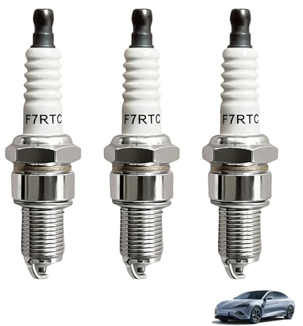 3 Stück Zündkerze für F7RTC, Zündkerzen Ersatz für F7RTC Kompatibel mit NGK, BPR7ES V-Line-19, WR5DC, WR5DP, RN7YC, RN9YC, RN2C, R41CXLS, Zündkerze für Auto Motorrad Rasenmäher Benzinmotoren