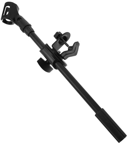 MOTHNUR Adjustable Angled Mic Stand Clip for Studio Recording Podcast Mic Holder Clip Horizontal Arm for Wireless Wired Handheld