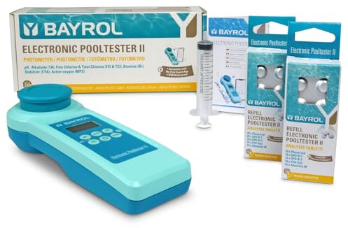 BAYROL Elektronischer Pooltester II Set mit Refill-Pack & Bluetooth