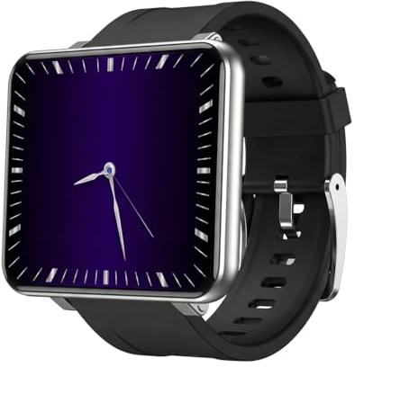 LNBEI Smart Watch 4G LTE, schermo grande da 2,8, batteria da 2700 mAh, fotocamera Android, GPS e cardiofrequenzimetro, impermeabile IP67, orologio sportivo multifunzionale per uomini e donne (argento