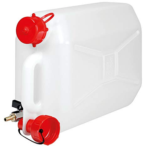 LAMPA 67014 Universalkanne mit Kappe 10L weiß | Trichter zum Umfüllen von Flüssigkeiten, OEM 67014