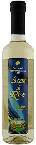Galletti - Vinagre de Arroz (500ml) | Ideal para Sushi, Ensaladas y Verduras