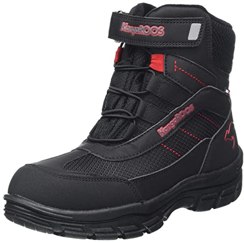KangaROOS K-Leno Denali RTX stövel, Jet Black/Fiery red, 28 EU