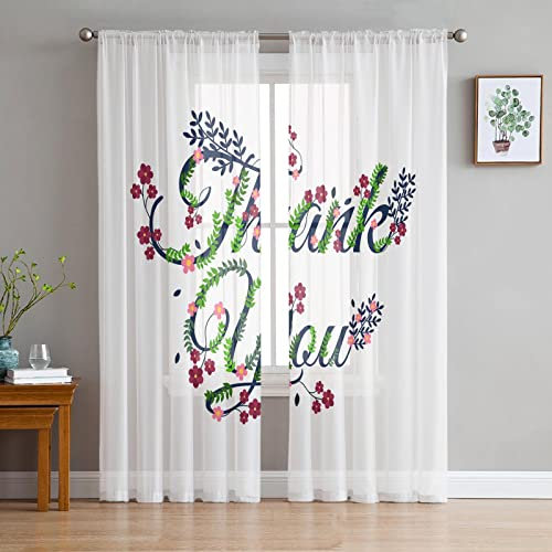 MTBDyyds Verdunkelungsvorhänge 3D Drucken 200X160Cm Bunt Einfach Buchstaben Blumen Verdunklungsvorhänge Kinderzimmer 2 Stück Vorhang Blickdicht Ösenschal Kindergardinen Junge Verdunklungsgardine