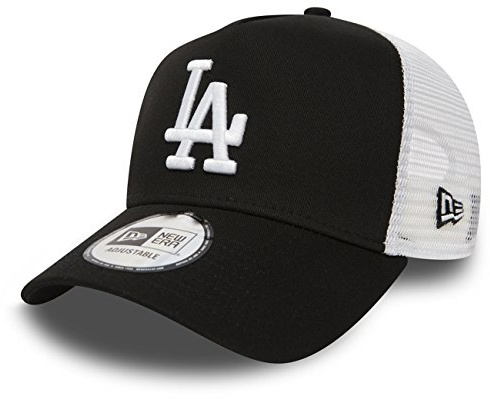 New Era Trucker Mesh Cap im Bundle mit UD Bandana LA Dodgers Black/White - 2829, Einheitsgröße