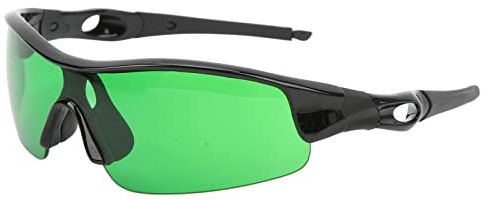 Airshi UV-Schutzbrille, Grow-Room-Brille, Breite Anwendung, Langlebig, Tragbar, Bequemes Tragen Zum Pflanzen (Grün)