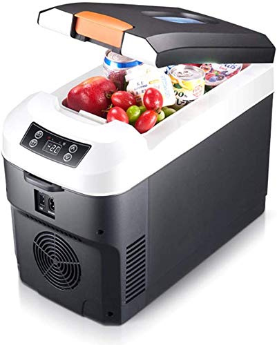 Portable Car Mini Fridge 12V/24/220V 2 In 1 10L Insulation Box, Compressor Cool Box For Road Trip, Picnic, Camping -10℃~65℃, Home Office Heating Cooling