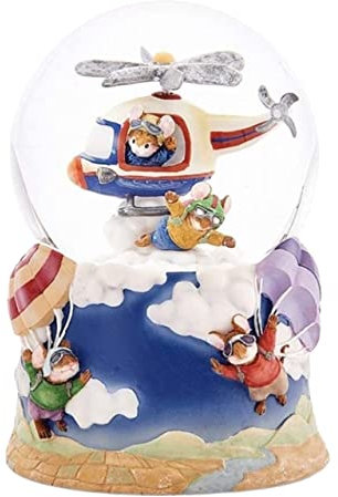 Spieluhren Spieluhr Musikdose Flugzeug-Spieluhr, Rotierende Schneeflocke, Kristallkugel, Spieluhr Für Jungen, Mädchen, Weihnachten, Geburtstag Musikspieldose Spieldose