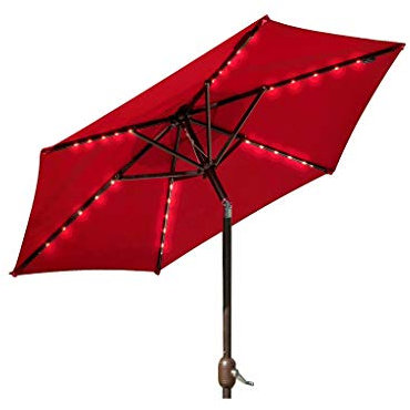 MaiBuL LNNW Fishing Angelschirm Sonnenschirme im Freien große Regenschirme im Freien Regenschirme Strand Sonnenschirme Angeln Regenschirm Stütze für Angler (Color : Rosso, Size : 2.3M)