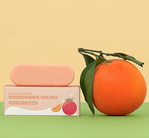 Officina dei Saponi Deodorante Solido Arancio dolce e Pompelmo fresca protezione Bio Vegan Plastic Free 40 gr
