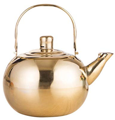 LeGDOr Edelstahl-Teekanne, Edelstahl-Teekanne, Herdplatte, pfeifender Teekessel, Küche, Kaffeekessel, Metall-Wasserkanne für Büro, Zuhause, Hotel, 1 l Edelstahl-Wasserkocher