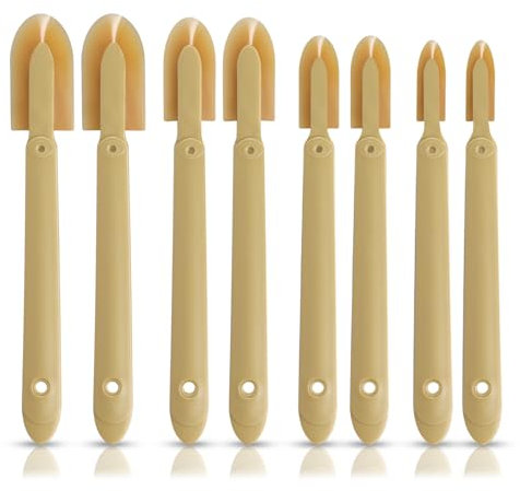 8st Gummi Dichtungswerkzeug, Dichtungsspachtel Spreizer 4 Größen Caulking Tool Multifunktional Caulking Spatula Applikator für Fliesen Ziegel Küche Badezimmer