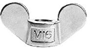 YZADSXCL 1/2/5 Stück M4 M5 M6 M8 M10 M12 M16 M20 Schmetterlingsmutter 304 Edelstahl Handschraubenmutter Flügelmutter(M16 1pcs)