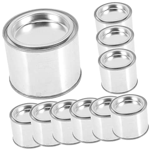 DOITOOL 10pièces Lot De Boîtes Métalliques Hermétiques Pour Peinture Et Pigments Contenants Portables Fer Pour Stockage Et Transport De Peinture à Huile Fournitures Pour Peintres